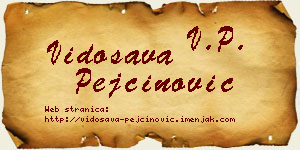 Vidosava Pejčinović vizit kartica